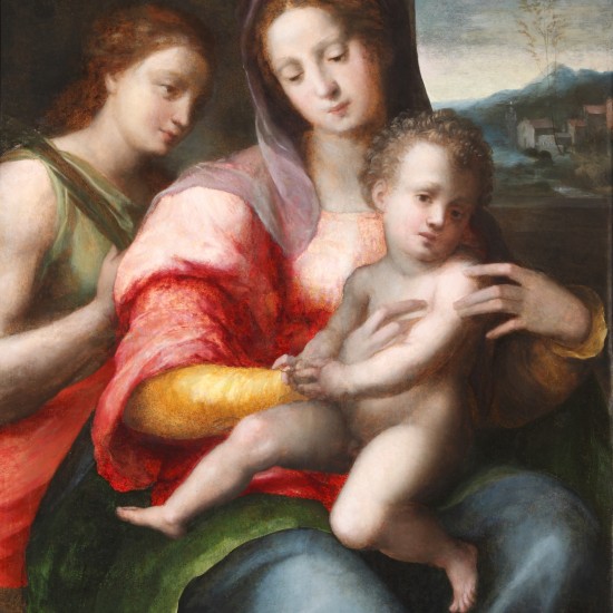 Domenico Puligo – The Mystic Marriage of Saint Catherine