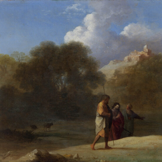 CORNELIS VAN POELENBURGH, Christ on the Road to Emmaus